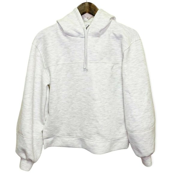 Topshop Women's Size 0-2 Oversized Panel Hoodie Drawstrings Jacket Light Gray - Picture 3 of 10